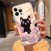 Phone Case For iphone 17ProMax Air 16 15 14 13 Pro Max 15 16 Pro 15Plus Cartoon black cat