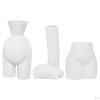 Ceramic Flower Vase, White Modern Human Body Vase Statue Decor, Creative Pot Sculpture, Decoration