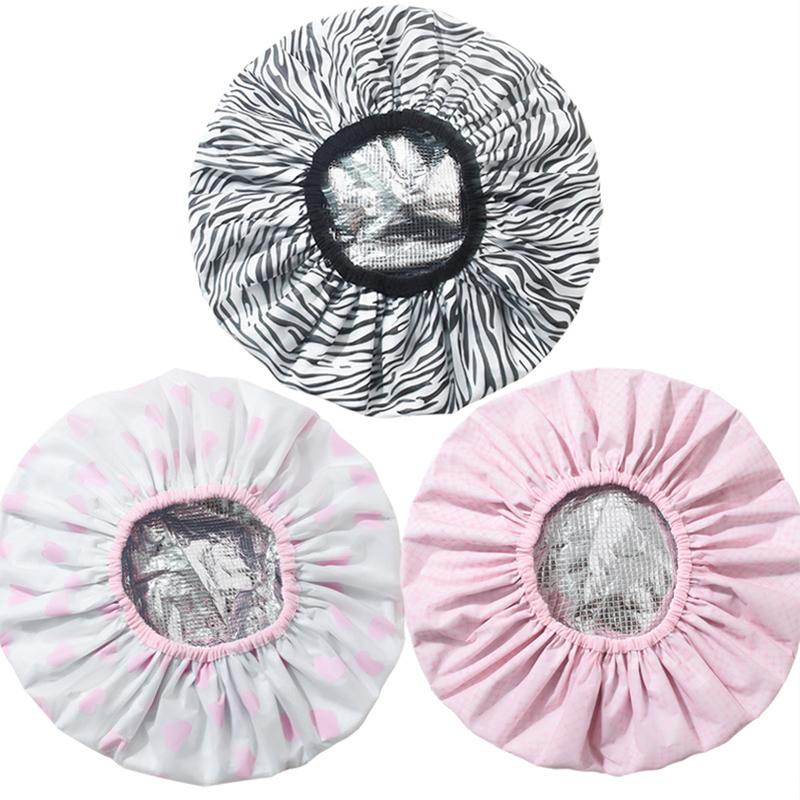 Self-Heating Tin Foil Hat Thickened Heating Steam Hair Mask Cap Portable Hair Salon Smooth Hair Oil Baking Cap