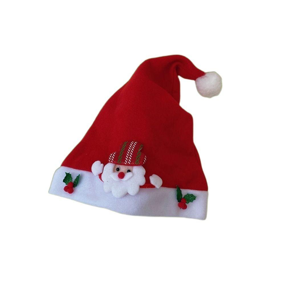 Antler Christmas Accessory Santa Claus Stripe Girl Hat Cotton Hat Christmas Hat New Year Cap