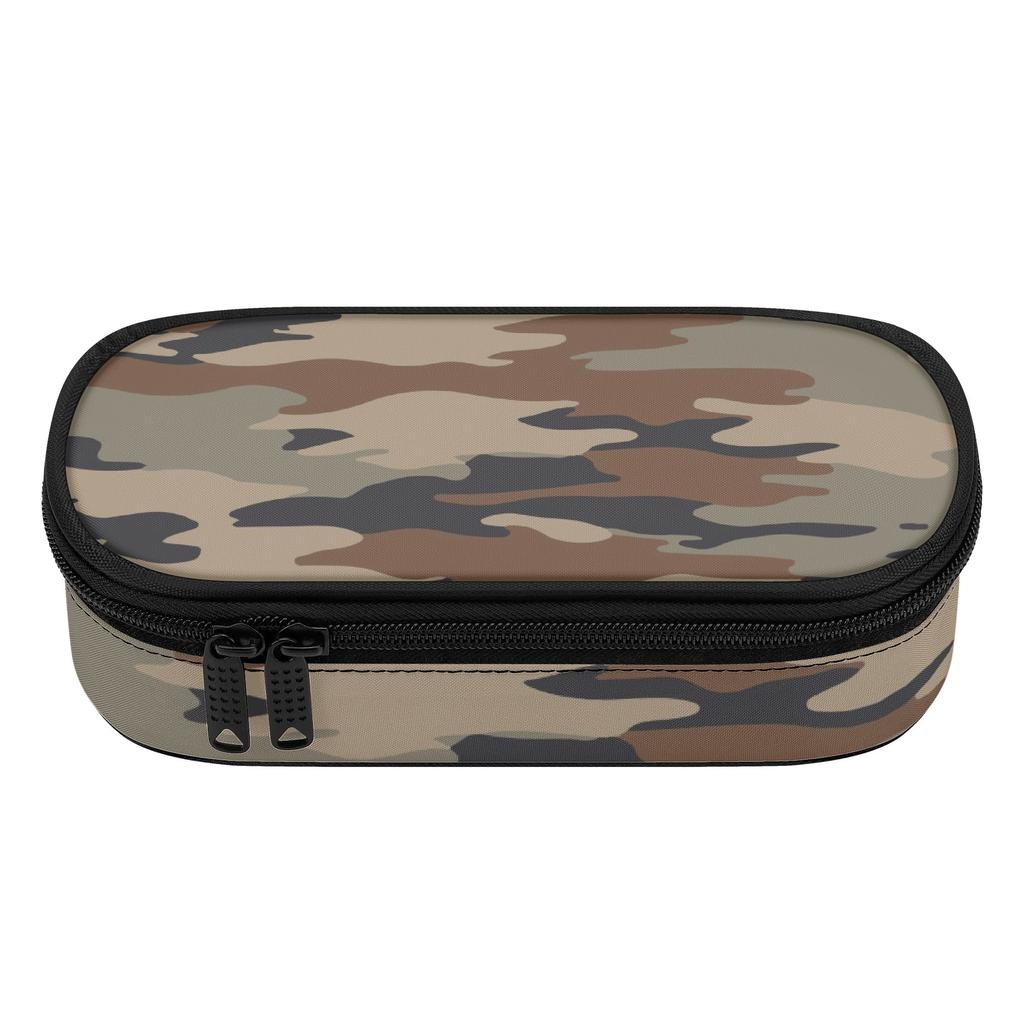 Pencil Case 300D Polyester Large Capacity Zip Around Closure with Main Compartment Mesh Pocket and Pen Slots for Everyday Study