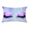 Peach Skin Waist Pillowcase Eyelash Print Cushion Cover Sofa Office Cushion Cover