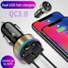 2-in-1 Car MP3 Bluetooth Charger with Super Fast Charging and Three Color Optional Car Cigarette Lighter QC3.0 Fast Charging