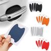 4Pcs/Set Car Door Sticker Carbon Fiber Scratches Resistant Cover Auto Handle Protection Film Exterior Styling Car Accessories