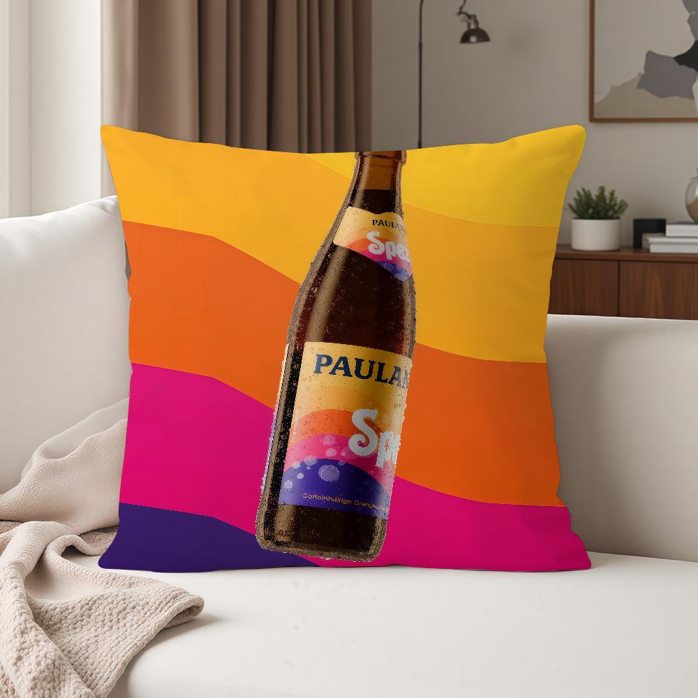 Fashion P-Paulaner S-Spezi Pillow Case Suitable For Bedrooms Living Rooms Cars Home Decoration