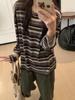 Women's Retro Preppy Long Sleeve T-Shirt – Hot Autumn/Winter Style, Loose Fit, Slimming Design