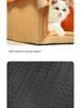 House Cat & Small Dog Winter Teddy House with Detachable, Washable Pet Mat - Warm Four Seasons Enclosed Bed