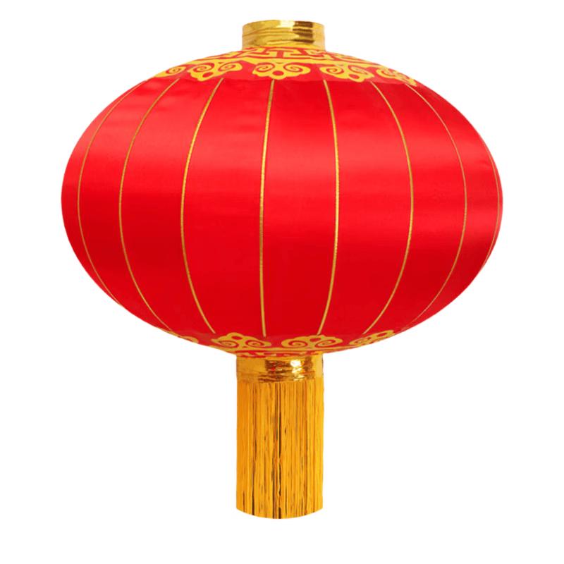 Traditional Red Silk Lantern for Chinese New Year Decor