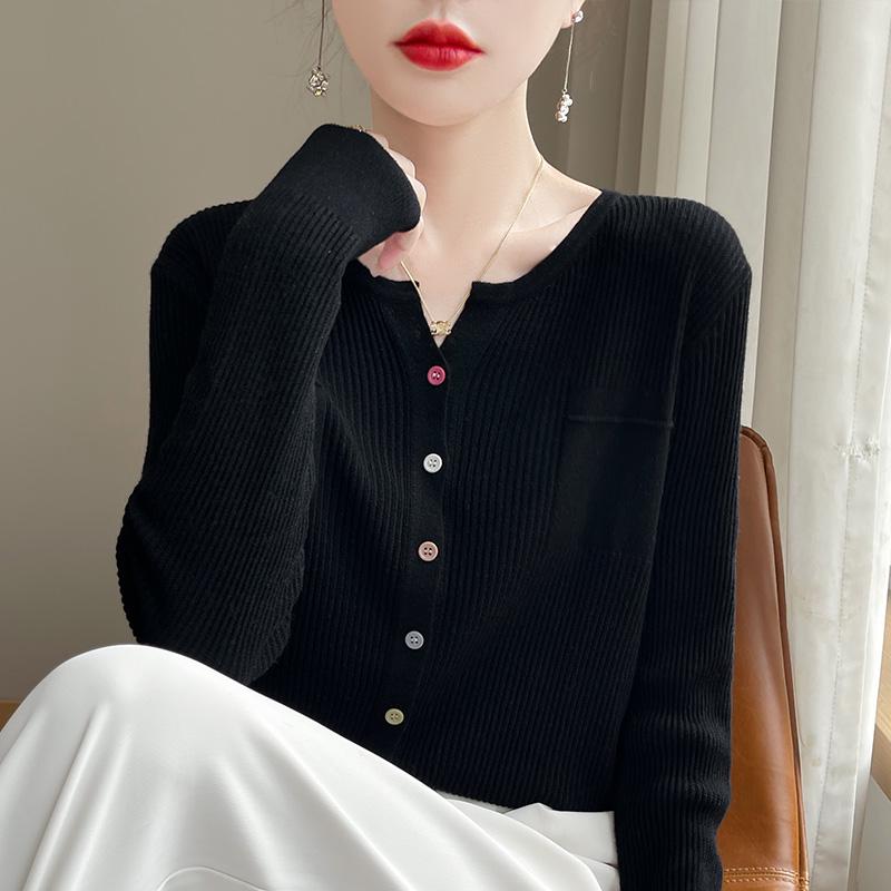 

Women s Early Autumn 2025 Cardigan Sweater - Lightweight, Long Sleeve, Stylish Knitwear Outerwear. 3XL