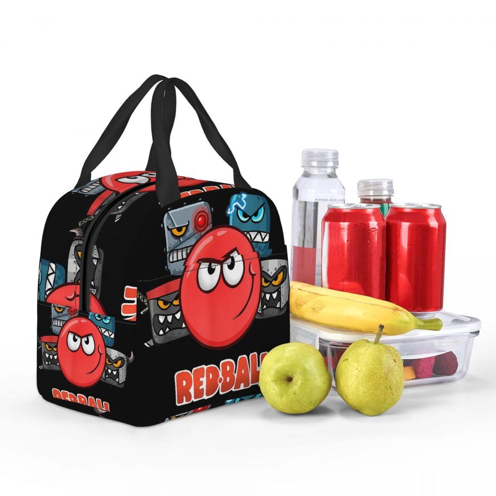 Red Ball 4 - The Crew Insulated Lunch Bag for Kids School Cooler Thermal Food Box Tote Portable Lunch Boxes Container