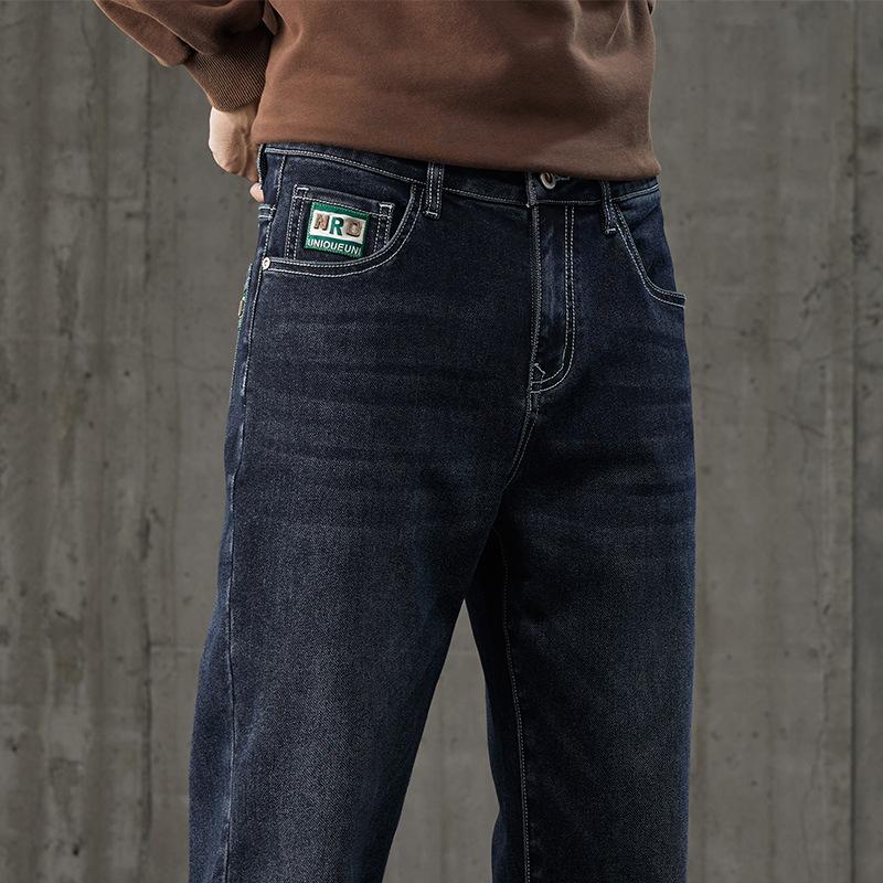 Fashion Stretch Jeans Slim Fit Men's Denim Men's Pants Student Youth Daily Tapered Small Straight Daddy Pants
