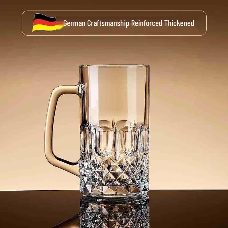 Large Capacity Glass Beer Mug
