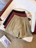 Summer Slimming Elastic Waist Wide-Leg A-Line Shorts