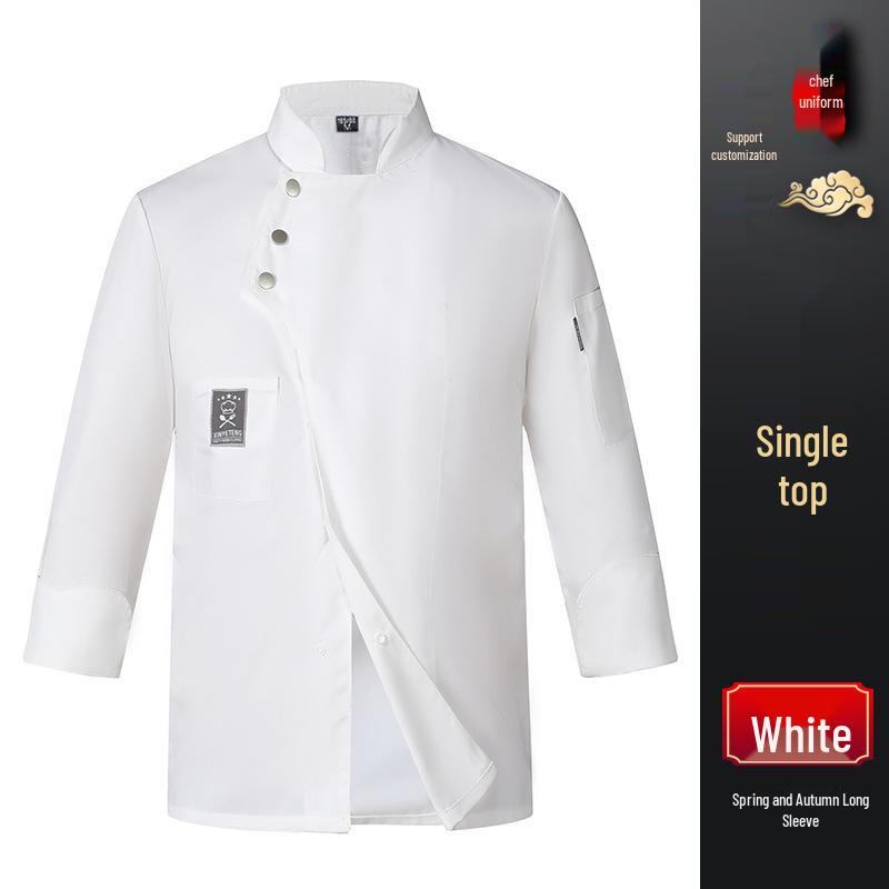 Lightweight Summer Chef Uniform with Three Buttons