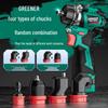 Green Forest 16,8V Akku-Schlagbohrschrauber-Set mit bürstenlosem Motor und CN-Stecker (Adapter enthalten)