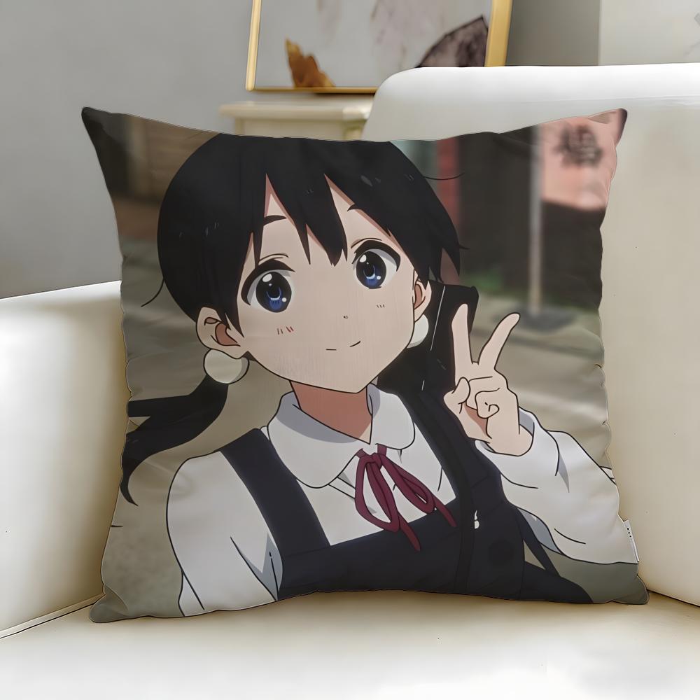 classic anime Tamako Market Cushion Cover Soft & Easy-Wash Pillow Case – Versatile for Couch, Bed, Travel and Office
