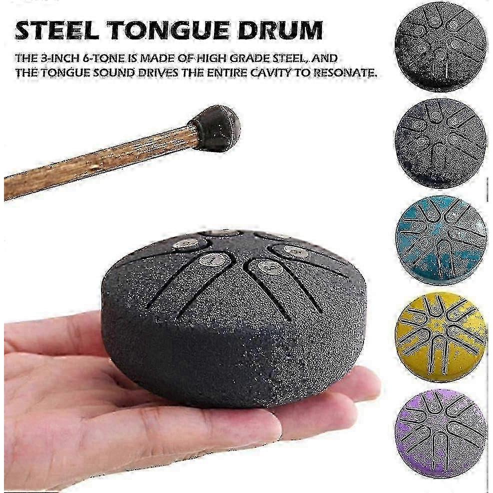 Rain Drum for Outside, Steel Tongue Drum Rain Chime, Rain Drum Instrument for Outside, Steel Tongue Drum Rain Chime Waterproof, Steel Tongue Drum  6 N