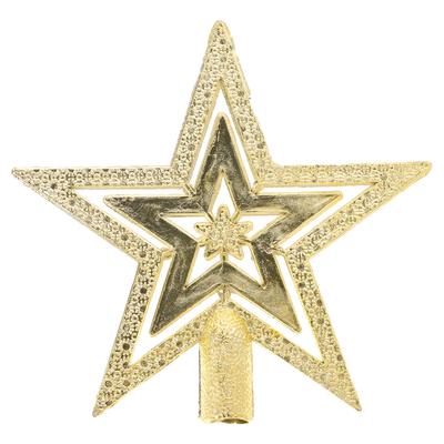 10Cm Christmas Tree Treetop Star Exquisite Craft Lightweight Portable Installation Gold Christmas Tree Star Topper