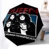 1pc Queen Bohemian Rhapsody Automatic Open Close Umbrella Windproof Canopy, Automatic Open Close Button10212