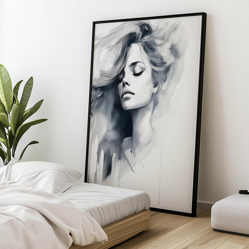 Geheimnisvolle Gestalt Geheimnisvolle Gestalt, 50X70 Cm, Ohne Rahmen, Premium-Leinwand auf Keilrahmen