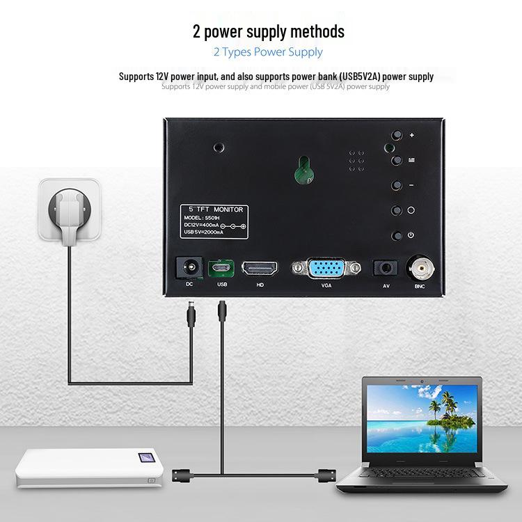 5/7/8-Inch Portable Metal LCD HD Monitor for Embedded Computers and Car Displays