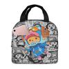 One P-Pieces Tonys Choppers Insulated Lunch Bags Cartoon Deer Comic Resuable Thermal Cooler Food Lunch Box Work School Travel