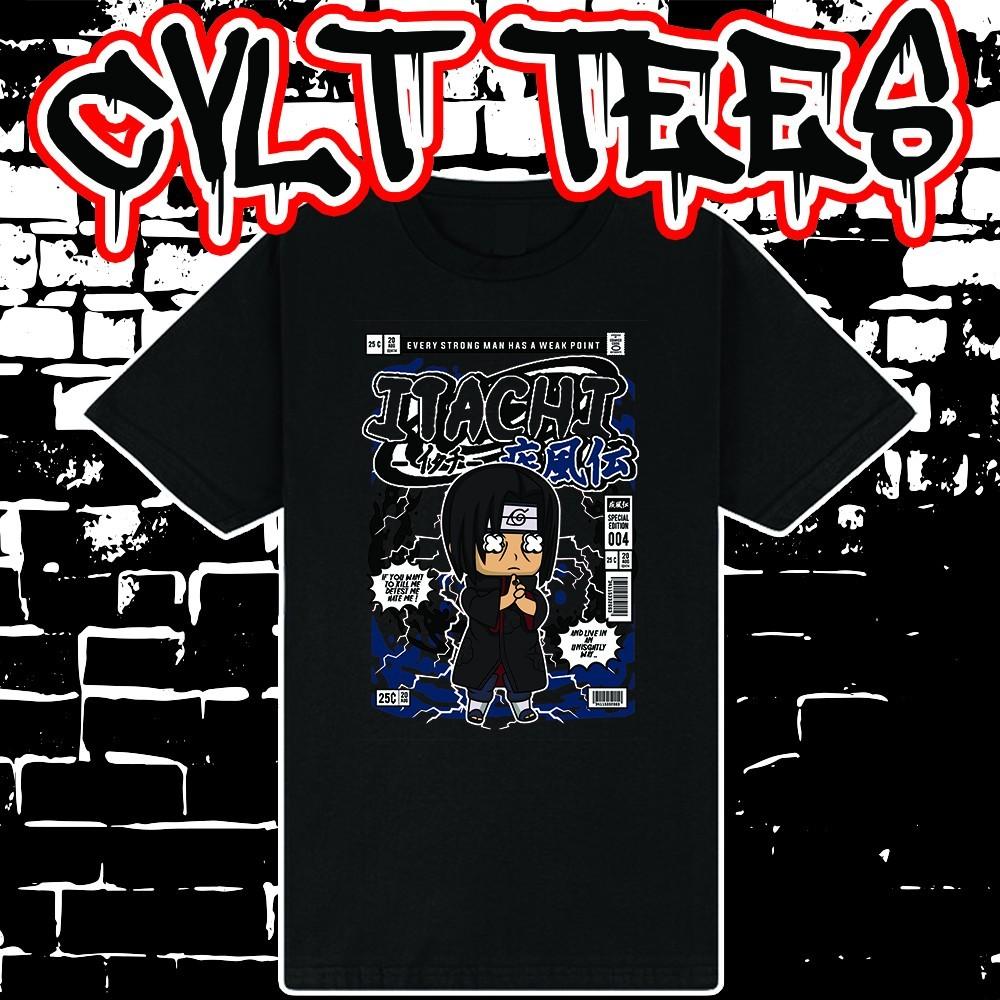 Itachi Uchiha Comic Book Cover style Tee ~ 100% Cotton Unisex T-Shirt XXXXL