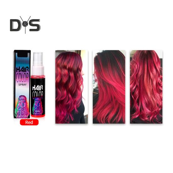 30ML Einweg-Haarfarbenspray, schnelltrocknend, natürliche Pflanzen, Männer und Frauen, temporäres Instant-Haarfärbemittel, Färbemittel für Halloween, Cosplay, Party, Make-up-Requisiten