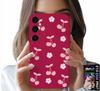Etui Do Samsung Galaxy A16 4/5G - Wisienki, Wiśnie Na Bordowym Tle + Folia