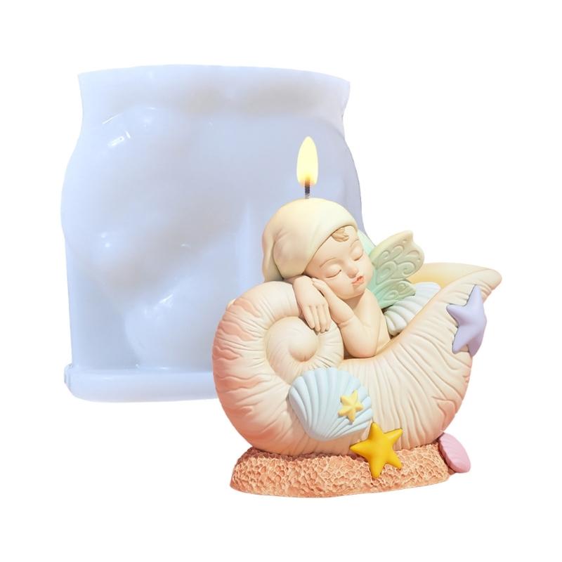 Silicone Molds Conch Baby Scented Candle Molds Epoxy Resin Molds Chocolate Moulds Castings Molds Plasters Molds 1