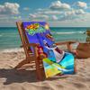 Ultra-Soft Beach Towel with Zig & Sharko Theme,Ideal for Pool - Camping, Diving - Perfect Travel Essential, Vibrant Beach Towel.