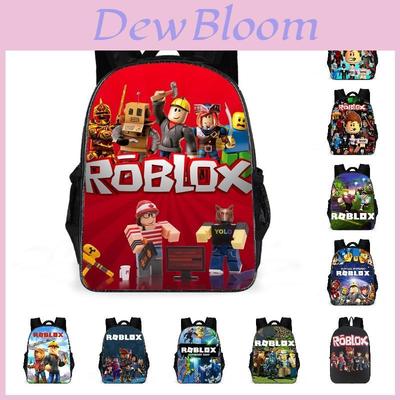 Roblox Wodoodporny Plecak Dwukomorowy Z Nadrukiem Kwiatowym Dla Dzieci Idealny Do Szkoły i Podróży