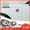 Interior Stickers 1Pcs 3D Metal Auto Door Shield Emblem Car Body Badge Sticker For LS LC IS350 ES300 GS350 CT200h GX460 LX