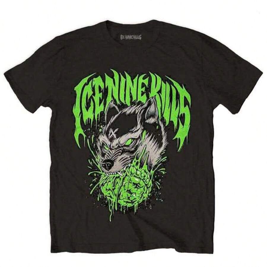 Ice Nine Kills Official Band TShirt Wolf SHIPPED IN 24 HOURS Funny Shirt MarDi Gras Graphic Tees Women S