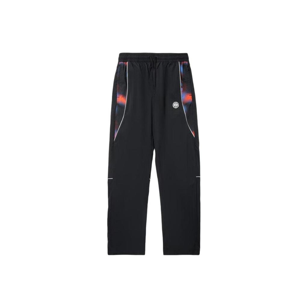 Li Ning Sport Simple Color Block Loose Straight Leg Casual Pants Men bottoms AYKV515-1