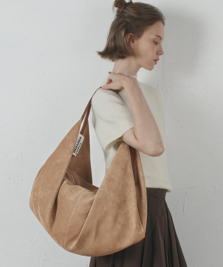 Masmarulez Wing Suede Bag _Beige