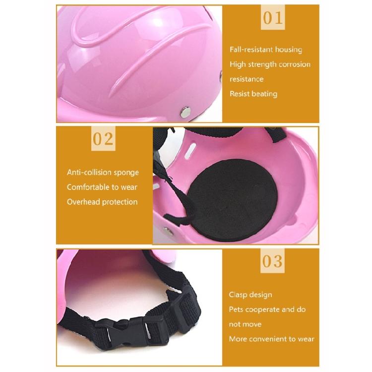 Motorcycle Dog Helmets Photography Pet Puppy Head Cover Dog Helmets