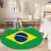 Flag Round Area Rug Suitable for Game Room Dining Room Balcony Dormitory Anti-slip Round Rug Decorate Offices Spiritual Gift