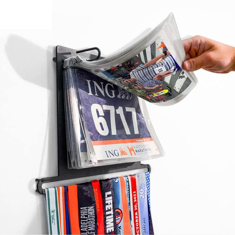 Metal Wall Mounted Wrought Iron Medal Hook Medal Rack Hanging Display Stand Square Rack With Number Cloth Rack Wall Decoration