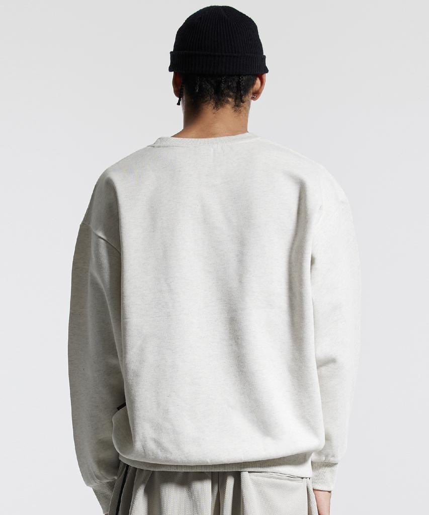 CREAM SODA LAB Blank All Season Sweatshirt Oatmeal