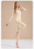 Ensemble d'automne pour femmes en pur coton uni: Couche de base, Pull, Pantalon, Sous-vêtements chauds fins pour filles