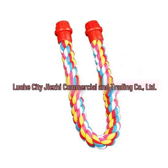 Parrot Cotton Rope Perch Stand - Bird Cage Toy