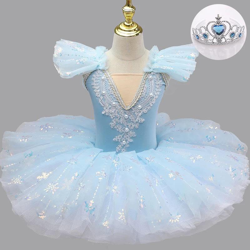 Little Swan Ballet Skirt: Girls Dance Costume for Kids Fashion Show 130cm