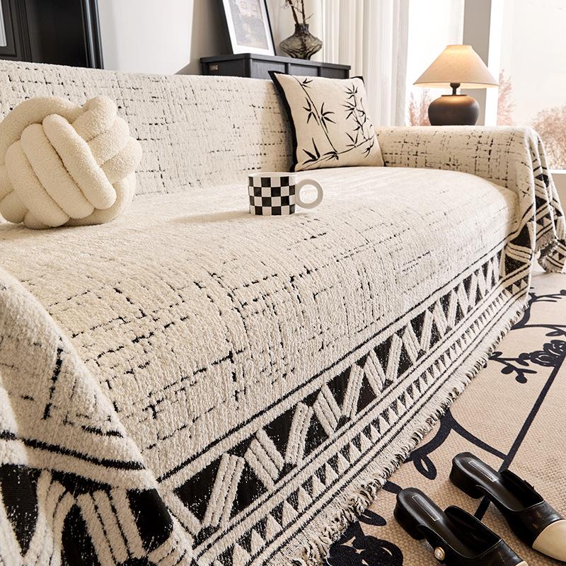 

Simple and modern sofa towel, a whole full cover plush sofa cover 2025 new sofa cover sofa blanket 180*130cm