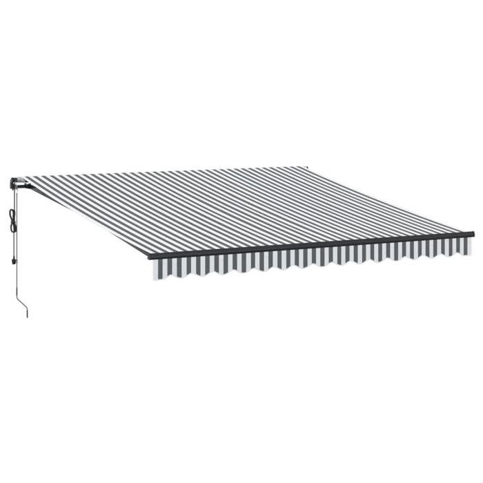 VidaXL Automatic Retractable Awning with LED Anthracite and White, Awning, Door Awning, Garden Awning, Awning, Awning 3215811