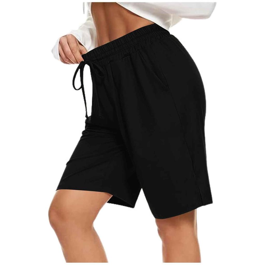 Women's Sports Comfortable Elastic Waist Drawstring Shorts