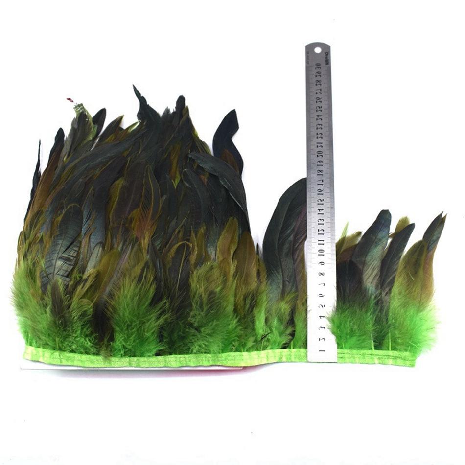 100cm Natural Pheasant Feather Sewing Trim Fringe Plume Wedding Party Ribbon Craft DIY Handmade Home Decoration Accessories 6-8"