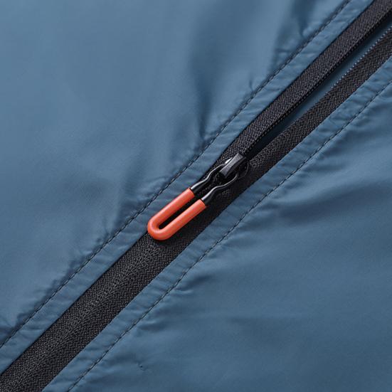 Men Outdoor Jacket Stand Collar Zip Placket Breathable Pocket Ultrathin Sportswear Anti-UV Plus Size Camping Sun Protection Clothing Men Clothes