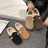2024 Autumn and Winter Fashionable and Comfortable Women's Retro Casual Loafers Soft and Warm Furry