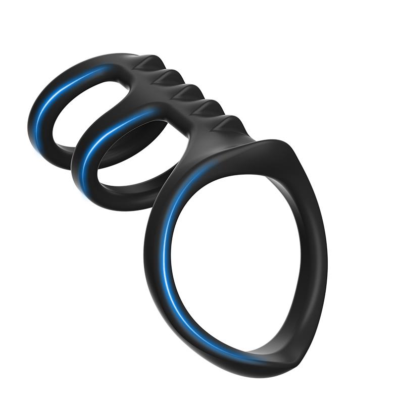 Silicone Penis Cock Rings Male Delay Ejaculation Scrotum Testis Restraint Adult Games Products Sex Toys for Men Gay Reusable